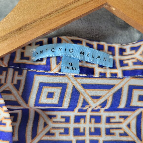 Antonio Melani Womens s Swimsuit Cover Up White Eyelet Tunic Dress Resort‎ Beach - Picture 2 of 9